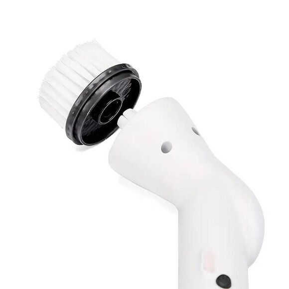 6pcs/ set, Cordless Electric Rotary Scrubber, with 5 Replaceable Brush Heads - Picture 3 of 3
